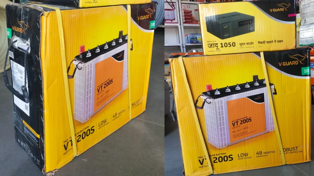 V-Guard inverter battery combo